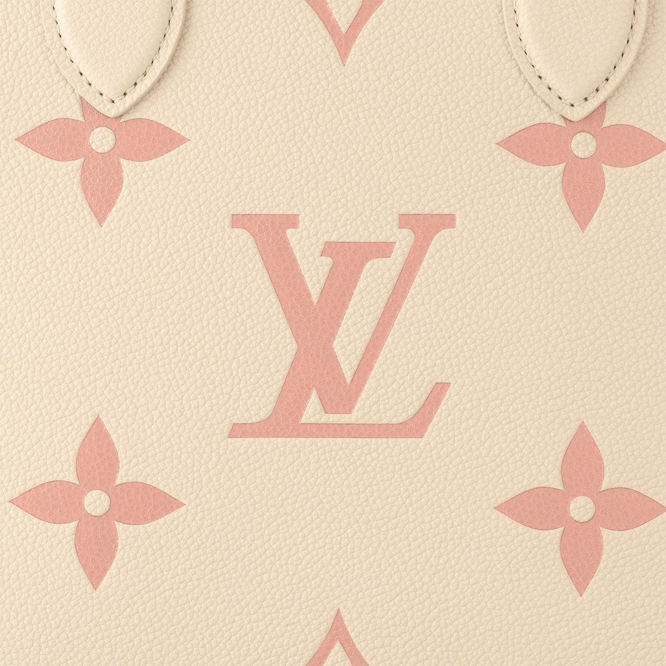 Túi Louis Vuitton OnTheGo MM Da Bicolor Kem Hồng